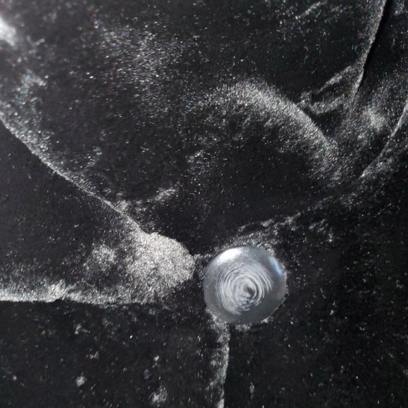 Dennis Basso Lg Blk Plush Faux Fur Jacket Elegant - Picture 12 of 12